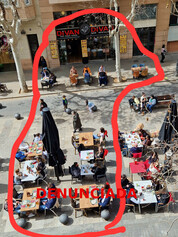 Avinguda Gaudí 17-19 Sorpresa, sols poden posar 4 taules i en hi han .......
